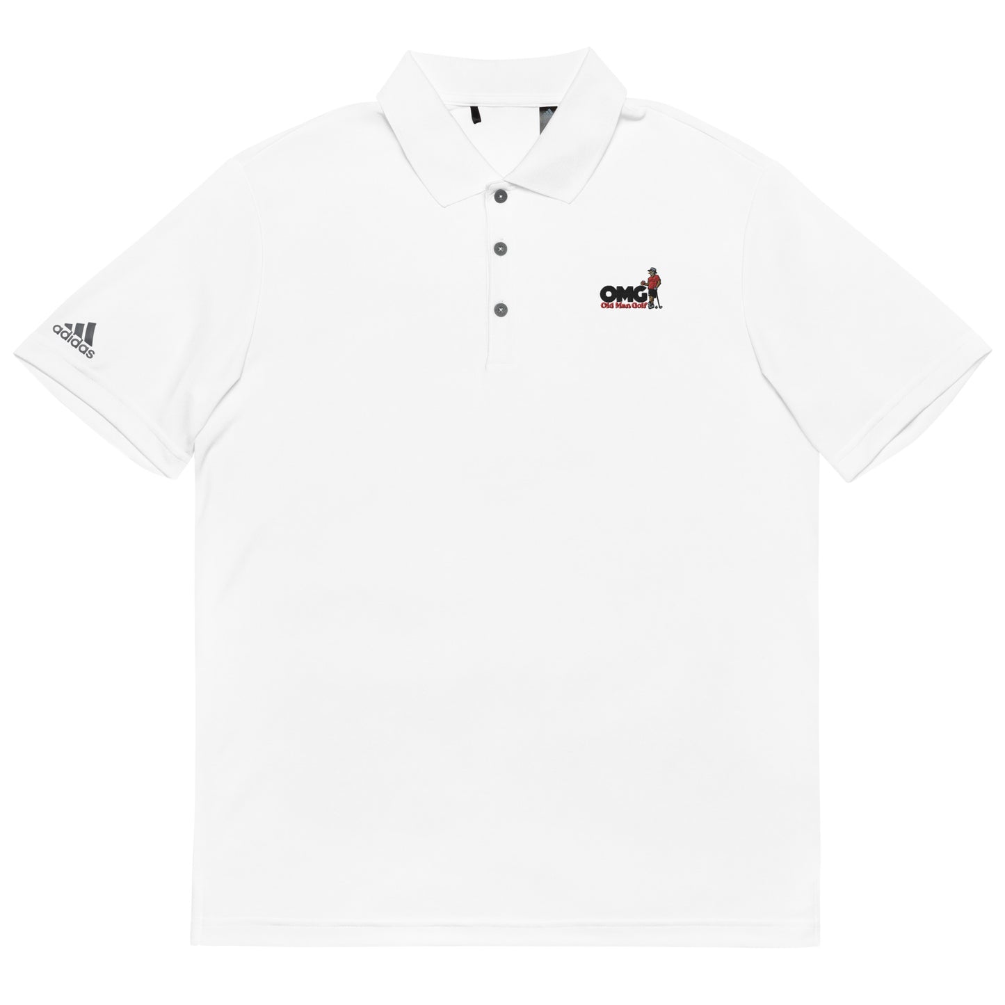 OMG Logo'd Adidas performance polo shirt