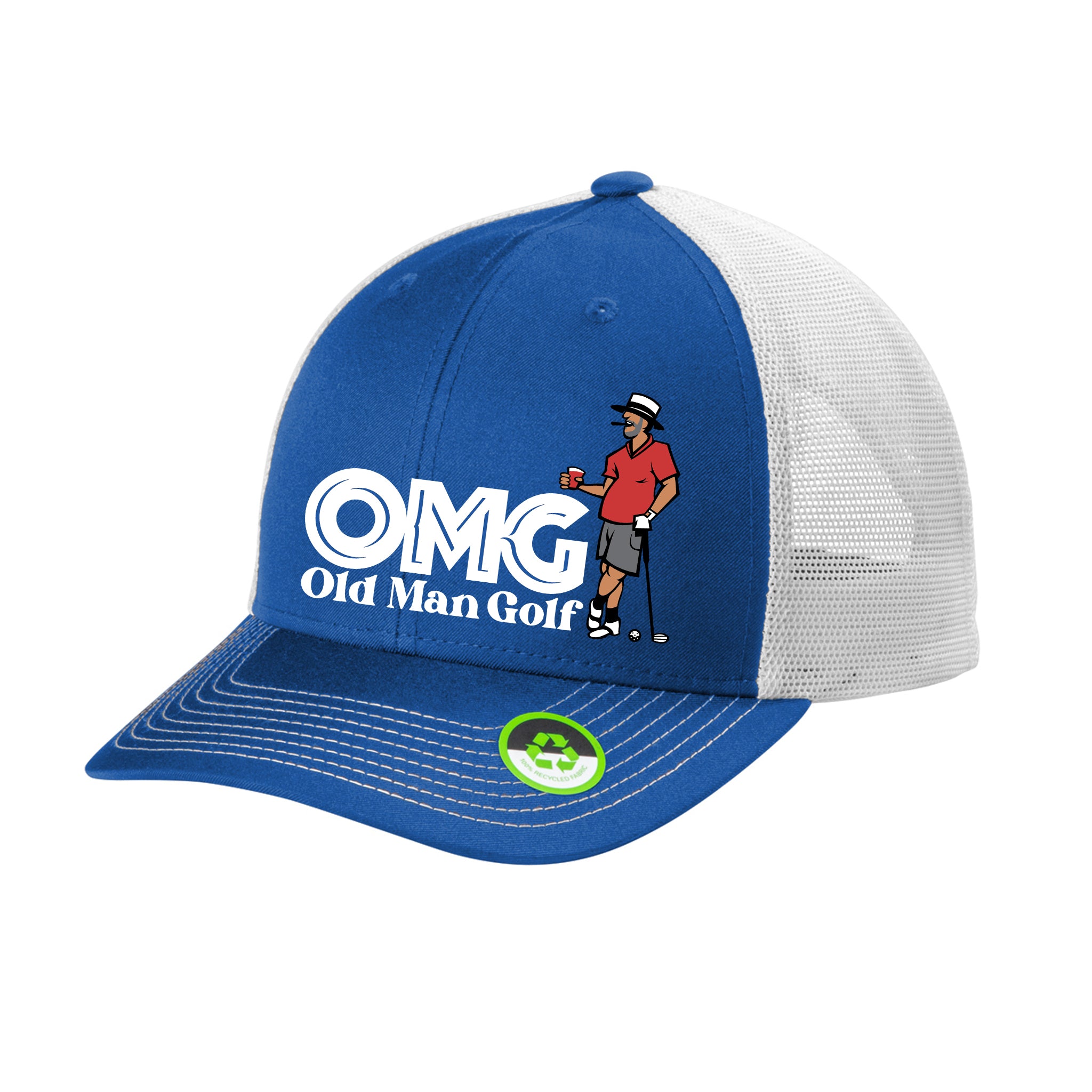 OMG Snapback Mesh Cap – OMG - Old Man Golf Apparel Co.