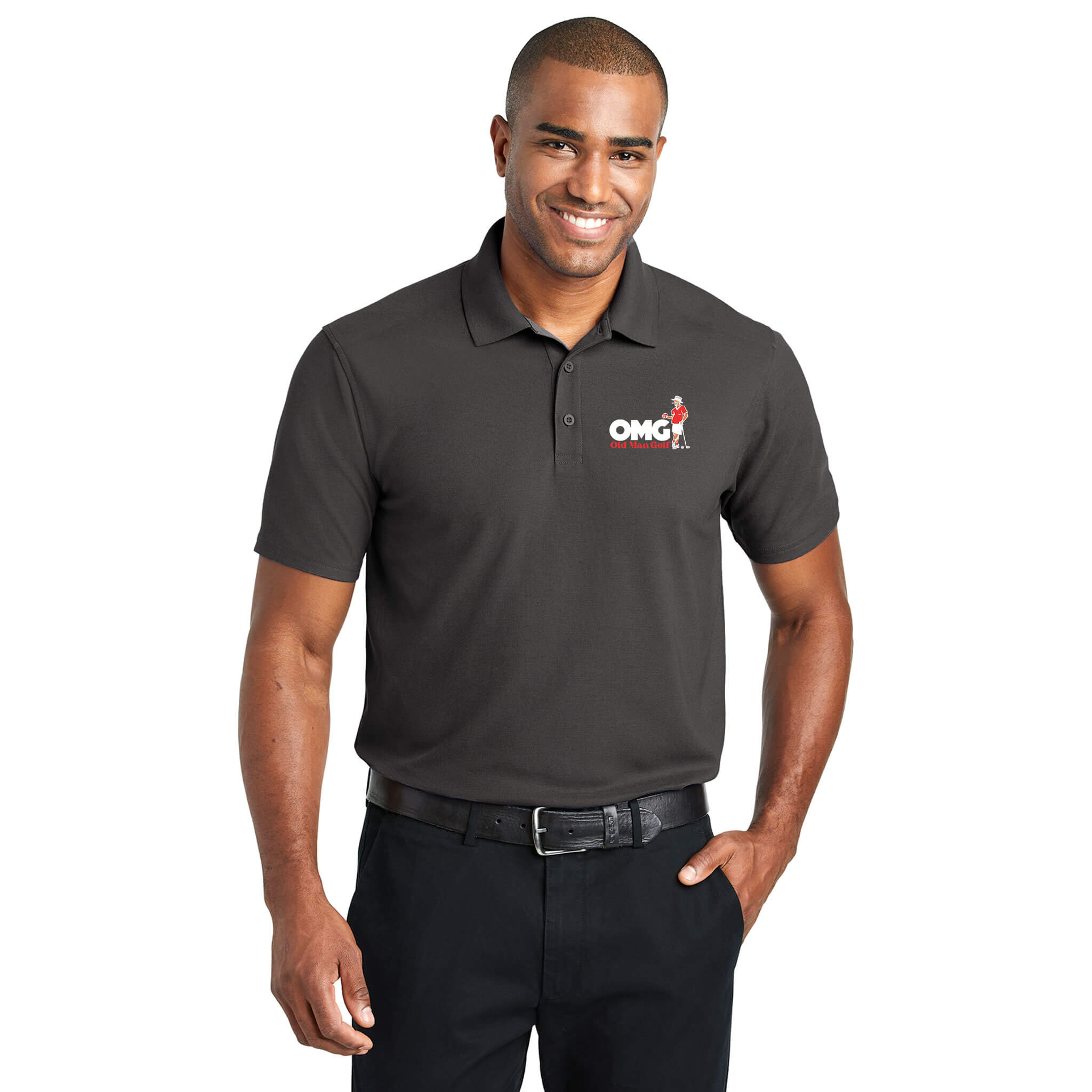 Graphite grey shop polo shirts